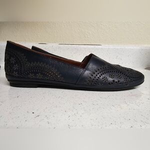 Spring Step Black Leather Shoes